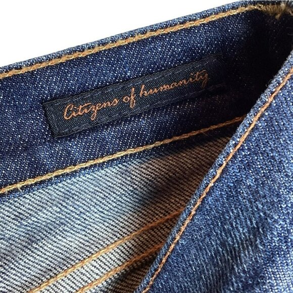 Citizens Of Humanity Dita Petite Bootcut Jeans Size 30 Mid-Rise Stretch Denim Ma - Picture 9 of 13